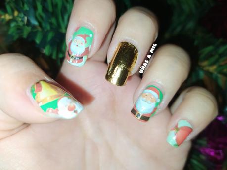 Diseño de uñas para Navidad