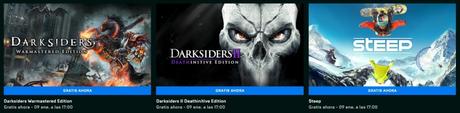 Parte de la saga ‘Darksiders’ y ‘Steep’: los juegos gratis en Epic Games Store