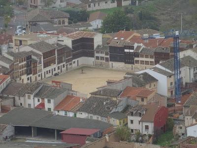 Vista de la Plaza del Coso desde el Castillo de Peñafiel