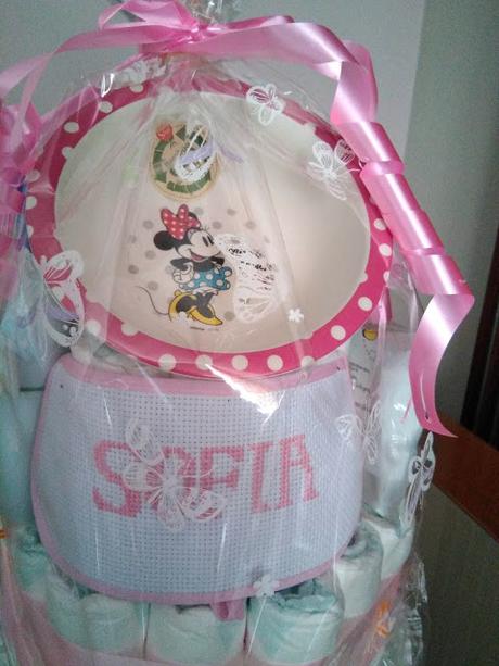 TARTA DE PAÑALES DE MINNIE PARA SOFIA