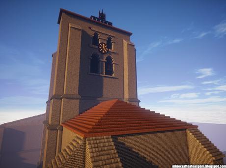 Réplica Minecraft: Iglesia de Santa María la Real y Antigua de Gamonal, Burgos, España.