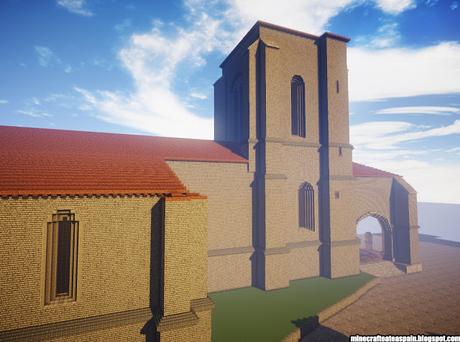 Réplica Minecraft: Iglesia de Santa María la Real y Antigua de Gamonal, Burgos, España.