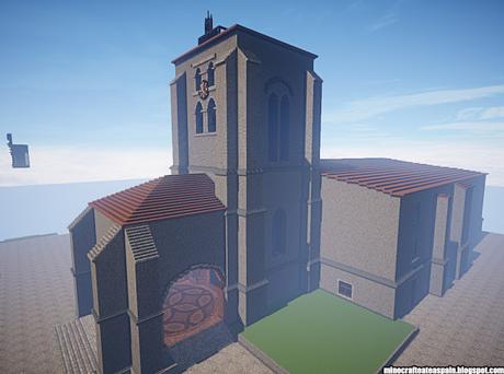 Réplica Minecraft: Iglesia de Santa María la Real y Antigua de Gamonal, Burgos, España.