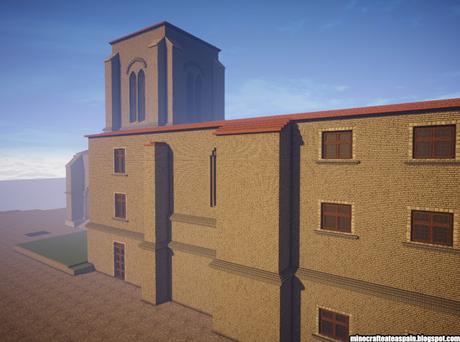 Réplica Minecraft: Iglesia de Santa María la Real y Antigua de Gamonal, Burgos, España.
