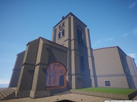Réplica Minecraft: Iglesia de Santa María la Real y Antigua de Gamonal, Burgos, España.