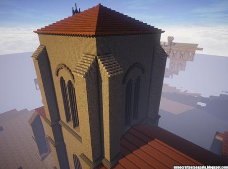 Réplica Minecraft: Iglesia de Santa María la Real y Antigua de Gamonal, Burgos, España.