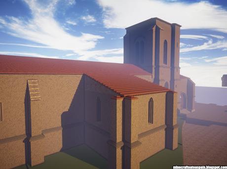 Réplica Minecraft: Iglesia de Santa María la Real y Antigua de Gamonal, Burgos, España.