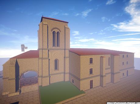 Réplica Minecraft: Iglesia de Santa María la Real y Antigua de Gamonal, Burgos, España.