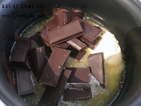 Tarta de chocolate y malvavisco Tarta de chocolate y malvavisco