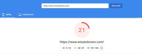 Velocidad Sitio Lovers Wix Seo Battle Móvil