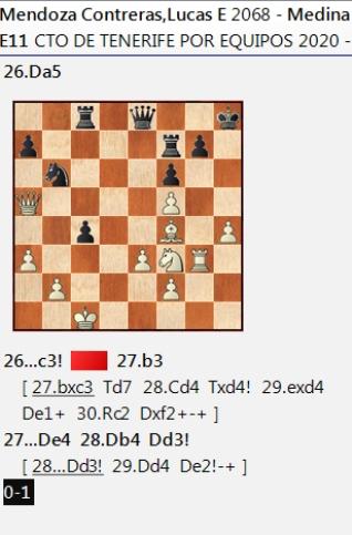 Tres nuevos fragmentos de partidas de la 3ª ronda del Campeonato por Equipos de Tenerife 2019/2020