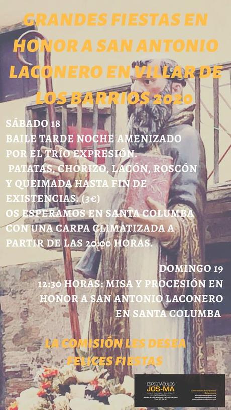 Fiestas en honor a San Antonio Laconero en Villar de los Barrios