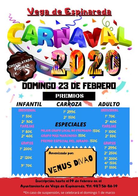 Carnaval 2020 en Vega de Espinareda