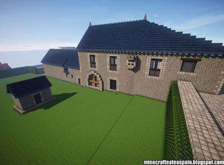 Réplica Minecraft de la Casa Sierra Pambley, Villablino, España.