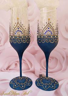 Convierte tus copas en hermosas LAMPARAS DE MESA