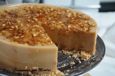 Tarta de turrón sin horno