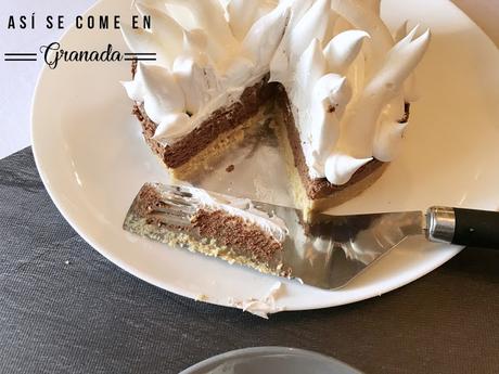 Tarta de merengue y chocolate sin gluten