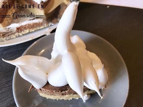 Tarta de merengue y chocolate sin gluten