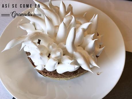 Tarta de merengue y chocolate sin gluten