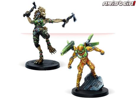 Contenidos de la caja Double Trouble de Aristeia.