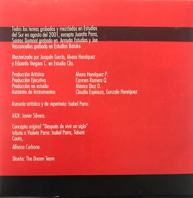 Varios artistas - Después de vivir un siglo. Tributo a Violeta Parra (2001) Varios artistas - Después de vivir un siglo. Tributo a Violeta Parra (2001)