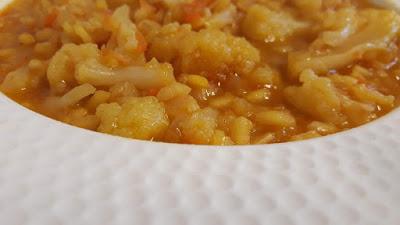 ARROZ CALDOSO DE COLIFLOR Y VERDURAS