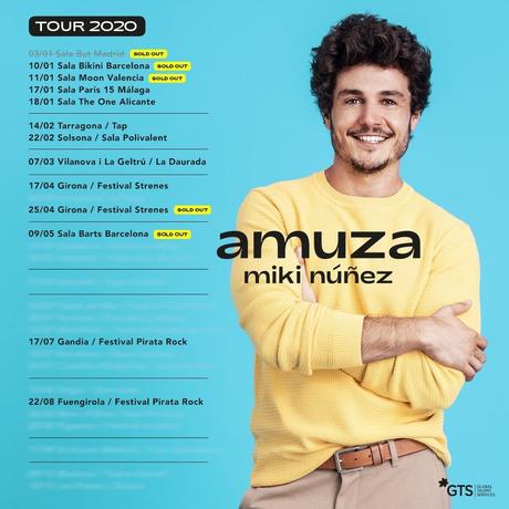 Miki Núñez anuncia las nuevas fechas de la gira ‘Amuza 2020’ Miki Núñez anuncia las nuevas fechas de la gira ‘Amuza 2020’