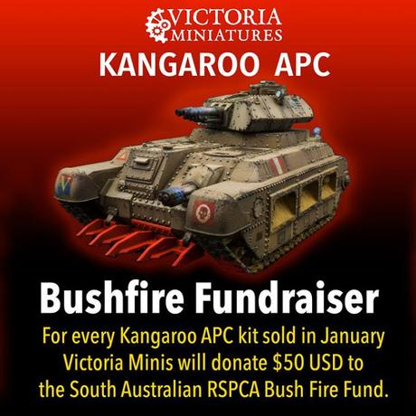 Kangaroos (APC) contra el fuego (Victoria Miniatures)