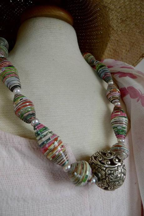 DIY Paper beads, cuentas de papel DIY Paper beads, cuentas de papel