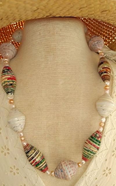 DIY Paper beads, cuentas de papel DIY Paper beads, cuentas de papel