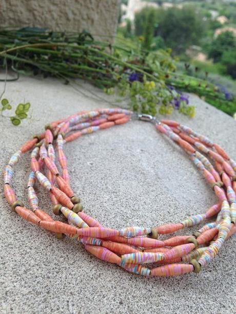 DIY Paper beads, cuentas de papel DIY Paper beads, cuentas de papel