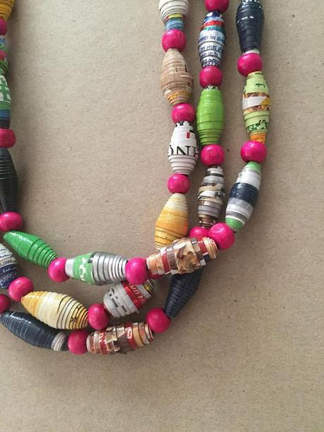 DIY Paper beads, cuentas de papel DIY Paper beads, cuentas de papel