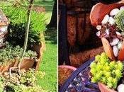Cómo hacer mini jardines reutilizando macetas rotas