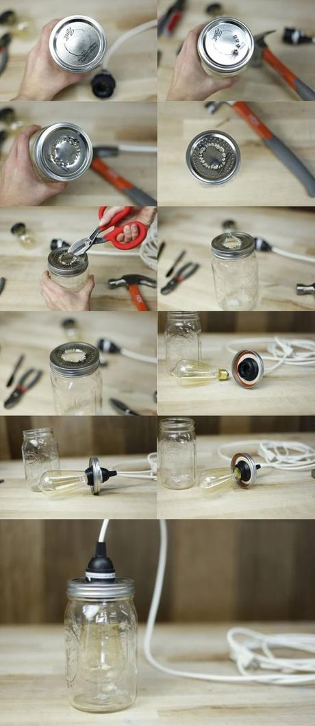 DIY - Lámpara Mason Jar
