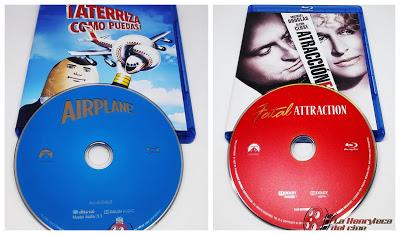 Atracción Fatal y Aterriza como puedas Bluray