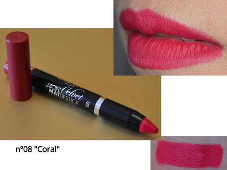 Labiales “24 Ore Velvet Mat Lipstick” de DEBORAH MILANO