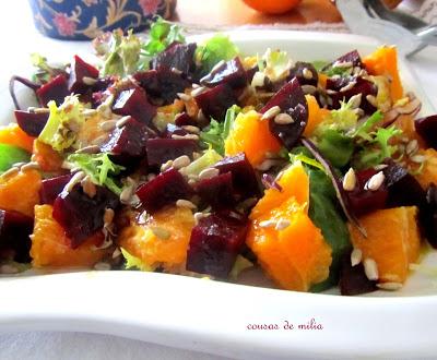 Ensalada de remolacha y naranja Ensalada de remolacha y naranja