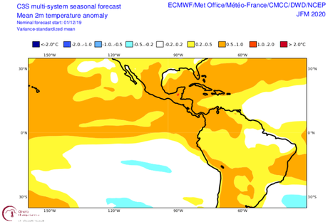 El período seco en Venezuela durante éste primer trimestre de 2020, pudiera continuar por debajo de lo normal