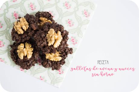 Galletas de avena y nueces sin horno