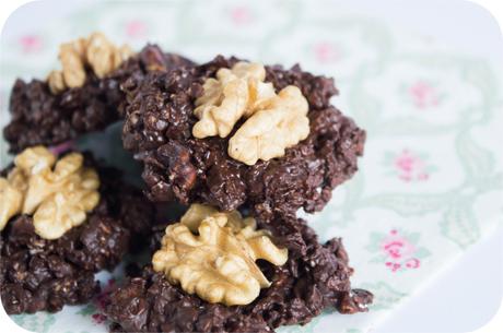 Galletas de avena y nueces sin horno
