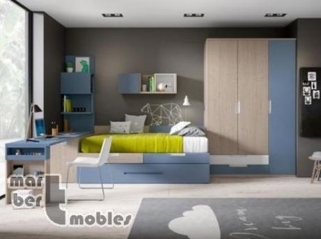 7 ideas para decorar dormitorios con mobiliario juvenil