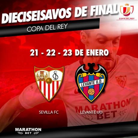 El Sevilla FC se enfrentará al Levante en los dieciseisavos de final de la Copa del Rey