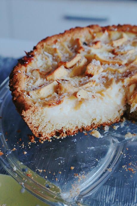 TARTA DE MANZANA CON CREMA DE COCO