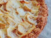 Tarta manzana crema coco