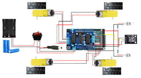 Arduino - Auto con receptor infrarojo y controlado por mando de TV Arduino - Auto con receptor infrarojo y controlado por mando de TV