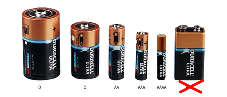 Voltímetro de 5v. - Básico (Pilas AA - AAA - C - D)