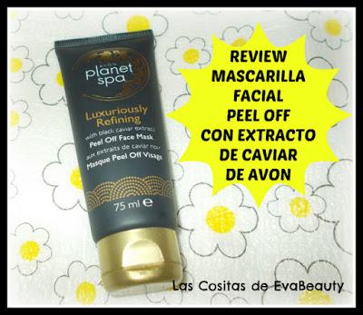 Mascarilla facial peel off planet spa caviar avon
