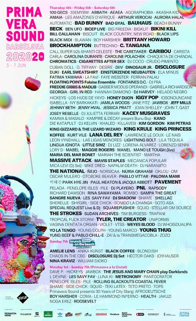 Primavera Sound 2020: Lana Del Rey, Massive Attack, The Strokes, Beck, The National, Iggy Pop, Bad Bunny, Tyler The Creator, Amaia...