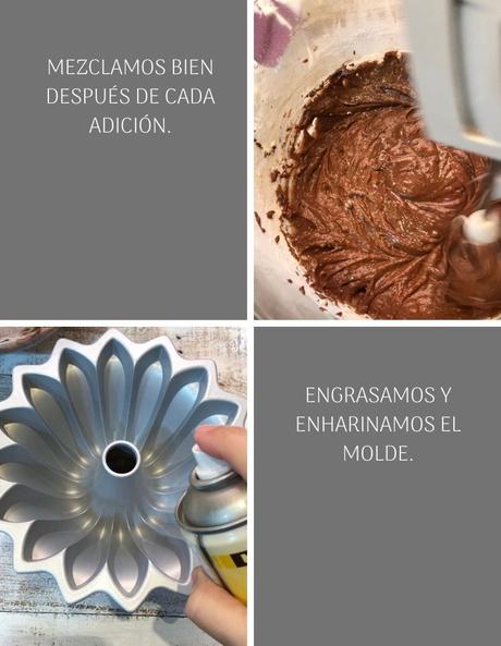 Chocolate Mayonnaise Bundt Cake #BundtBakers {con solo 5 ingredientes}