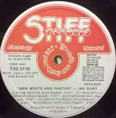 Ian dury - New boots & panties Lp 1978